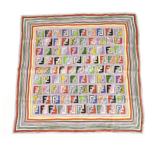 fendi multi colour scarf|fendi silk scarf for sale.